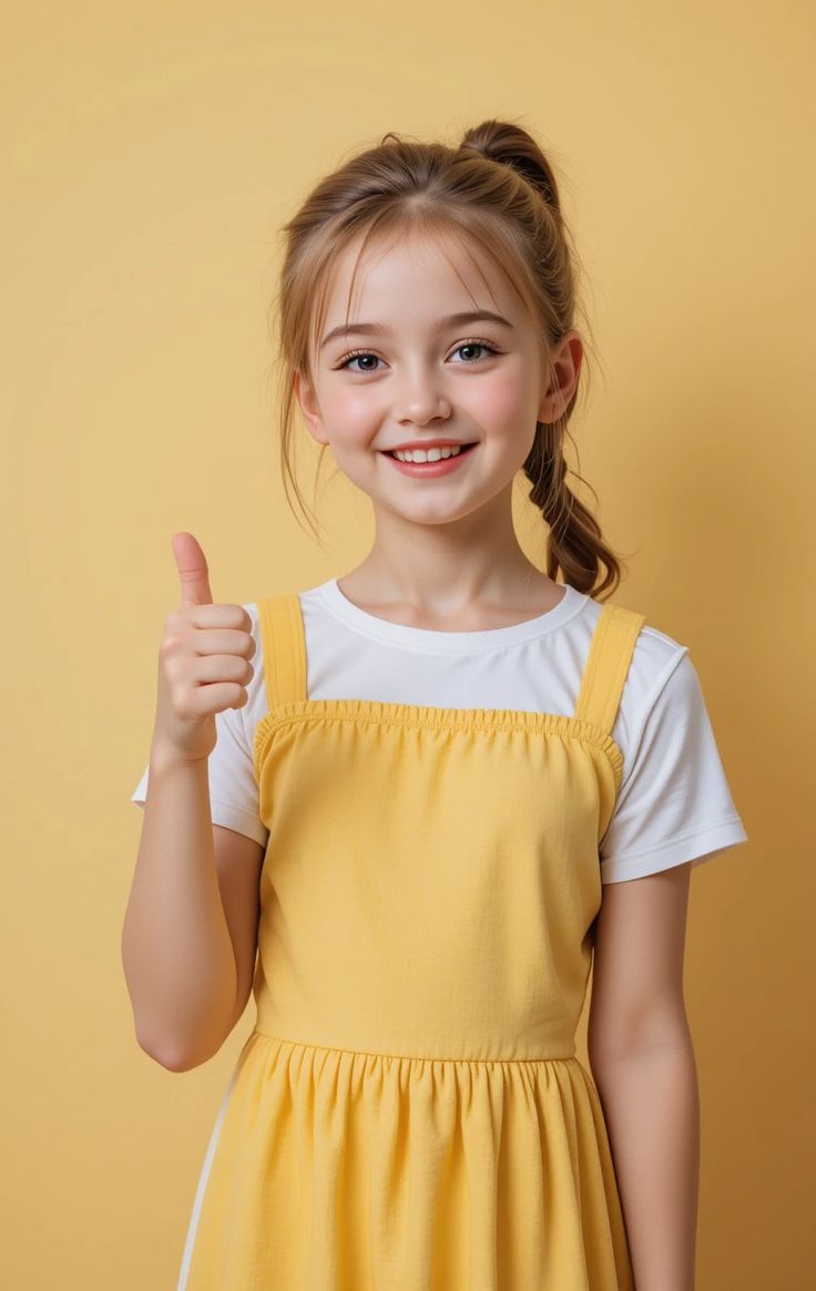 Щоденна фізкультура в школі — усміхнена дитина показує лайк