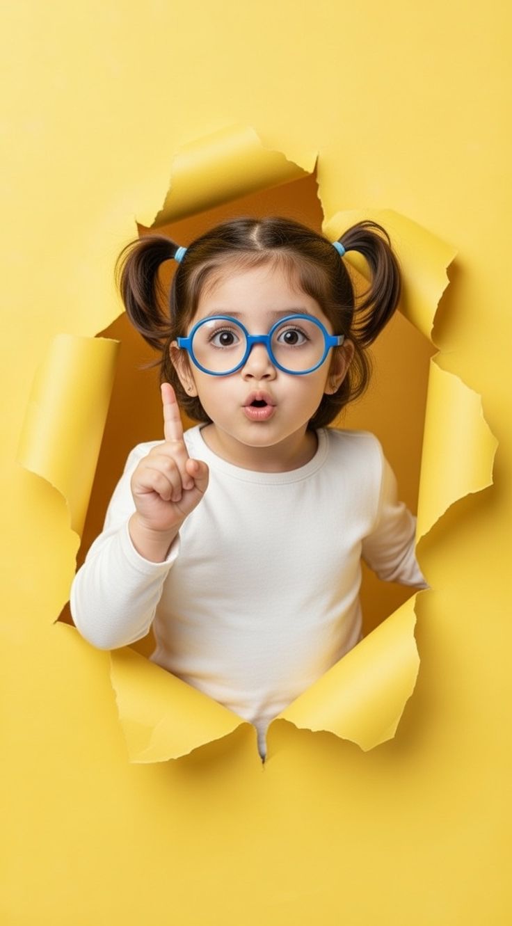 Профорієнтаційні хаби: дитина в окулярах показує пальцем — поради для батьків про навчання онлайн і сімейну форму