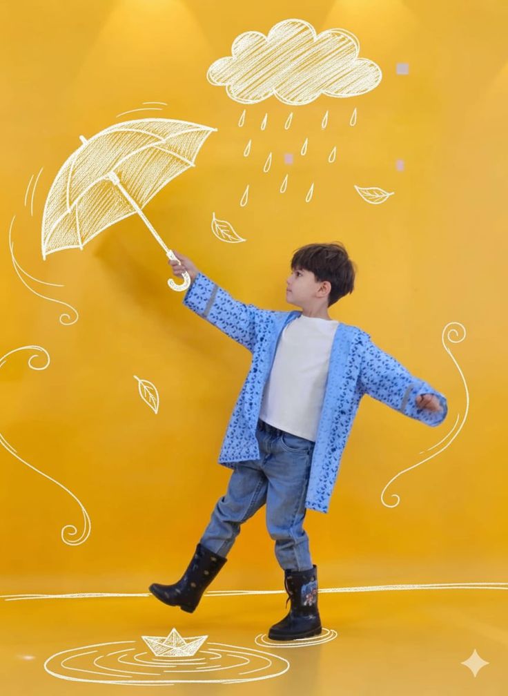 Психологічна підтримка учнів у стресі — дитина з парасолькою як символ захисту від тривожності